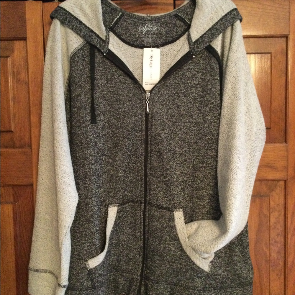 NWT Style & Co Lightweight Hoodie, sz 1X
